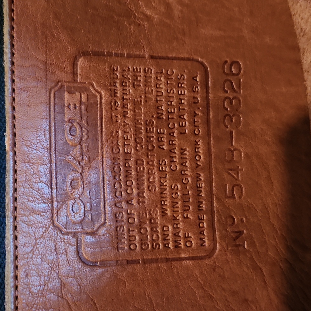 Coach Vintage Brown Leather Shoulder Bag - Picture 9 of 9